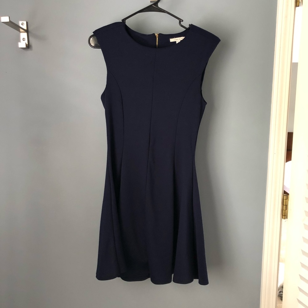 Navy amber blue dress